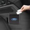 Car Garbage Can with Lid Automotive Garbage Storage Box Accessories For Ford STRACING Focus 2 3 4 MK2 MK3 MK5 Fiesta MK7 Mondeo