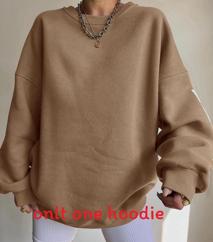 Casual Fashion Letter Print Thick Pullover Sweatshirt For Women Winter 2022