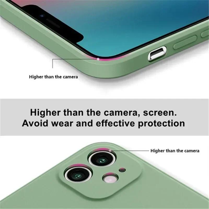 Luxury Square Silicone Case For Samsung Galaxy S24 S23 S22 S21 S20 FE Plus M31 A31 A51 A71 A53 A54 5G Note 20 Ultra Soft Cover