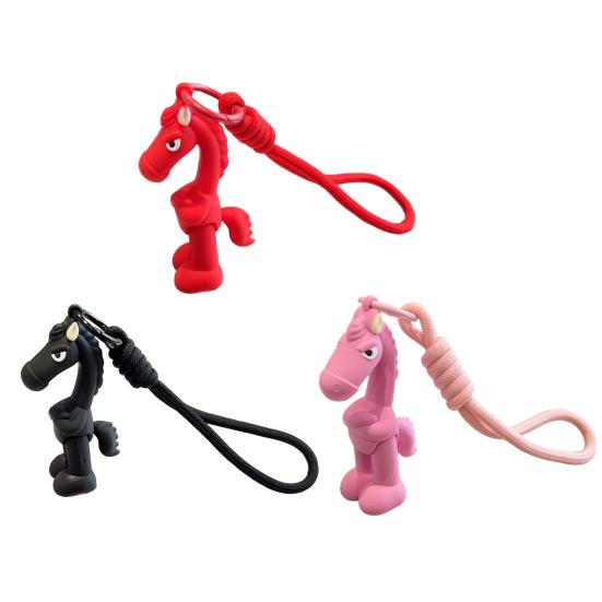 Keychain Arm-crossing Horse Charm Key Chain with Muscular Body Design Compact Size 2026 Year of Horse Key Pendant Bag Accessories