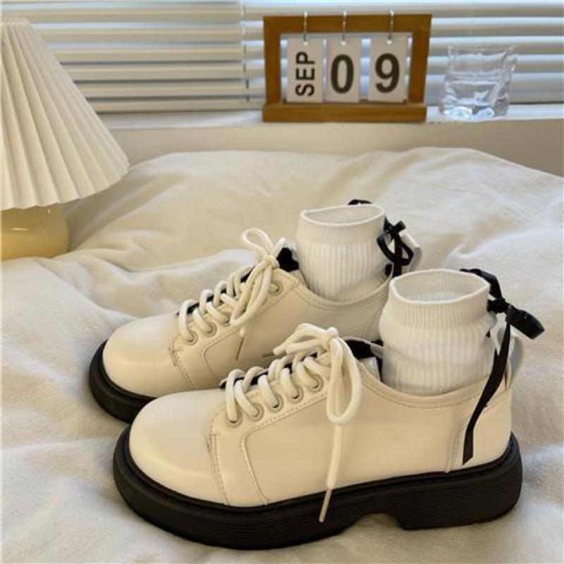 Women's Summer Footwear Cute Kawaii Shoes for Woman 2024 Platform with Medium Heels Japanese Style Lolita Straps Mary Jane White