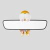 Swinging Dog Car Interior Rear View Reflectors Viewer Hanging Scent Diffuser Vehicle Decoration with Head Bobble Feature
