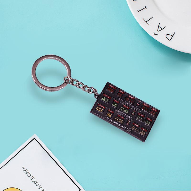 Tidsmaskin Hänge Nyckelring Klassisk Science Fiction Komedi Film Tillbaka Till Och De Framtida Nyckelring Hänge Smycken Gåvor