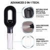 Brosse à Cheveux Vaporisatrice 2-en-1 avec Pulvérisateur d'Eau Intégré pour Cheveux Bouclés Ondulés Lisses Démêlage Cheveux Humides Secs Pratique pour le Voyage Peigne Anti-Frisottis