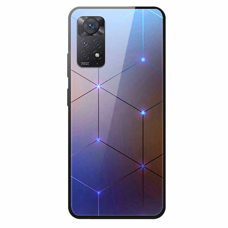 Tempered Glass Case For Xiaomi Redmi Note 12 Pro 4G Case Hard Glass Back Cover For Redmi Note 12 Pro 4G Phone Case Soft Bumper