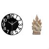 Acrylic Wall Clock Decorative Classic Christian Catholic Sculpture Resin Statue Figurine for Hotel