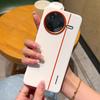 Für Xiaomi Redmi K80 5G/Poco F7 Pro 5G Hülle Spleiß PC + PU Leder Handy Rückabdeckung mit Metall-Kameraring/Tasten
