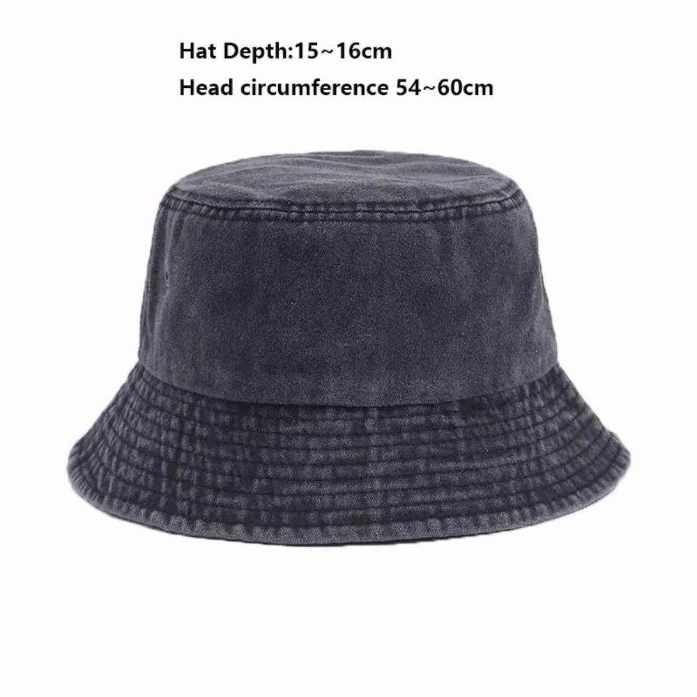 Unisex Cotton Bucket Hats Summer Men Denim Beach Cap New Fabric Sunbonnet