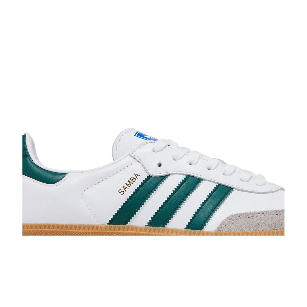 adidas Samba OG 'White Collegiate Green Gum' (Unisex) Cloud White / Collegiate Green / Gum German Army Trainers IE3437