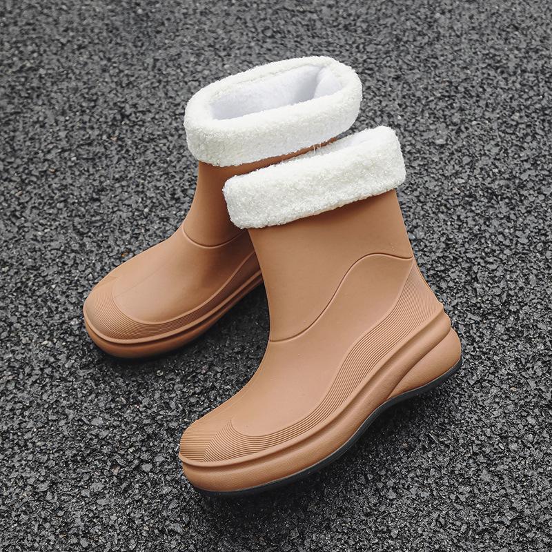 Women's Fashion Versatile Soft-soled Non-slip Rain Boots