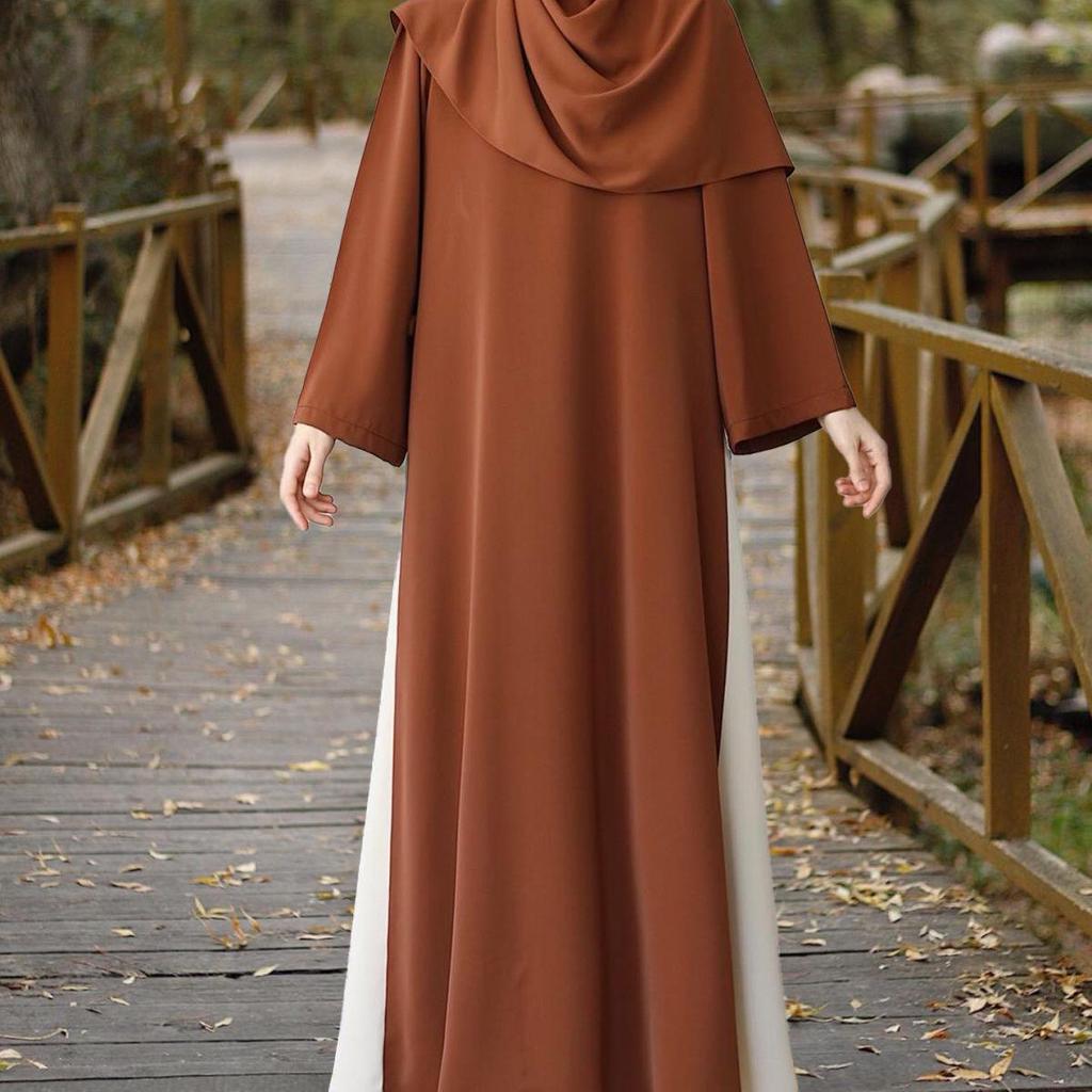 Stylish Ethnic Color Block Dress - Breathable, Comfortable Fabric