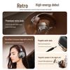 Retro Wireless Bluetooth Headband Earphones with Mini Card Slot, Heavy Bass, Noise Cancelling, and Gaming Support.