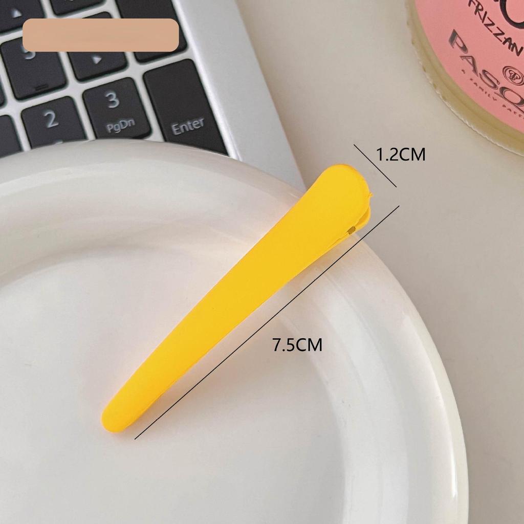 2PCS Ins Wind Hair Clip Frosted Duck Beak Clip Edge Clip Bangs Clip Simple Women's Seamless Hair Clip Korean Hair Accessories Clip