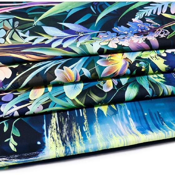 Serborlur Blacklight Fantasy Forest Tree Tapestry UV Reactive Floral Plant Tapestries Trippy Moon Butterfly Wall Art Decor Nature Landscape Wall