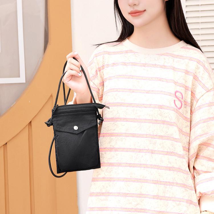 Japanische Literatur und Kunst Kleine frische Handytasche Mini kleine Stofftasche Leichte lässige Alles vertikale Einzelschulter-Umhängetasche weiblich