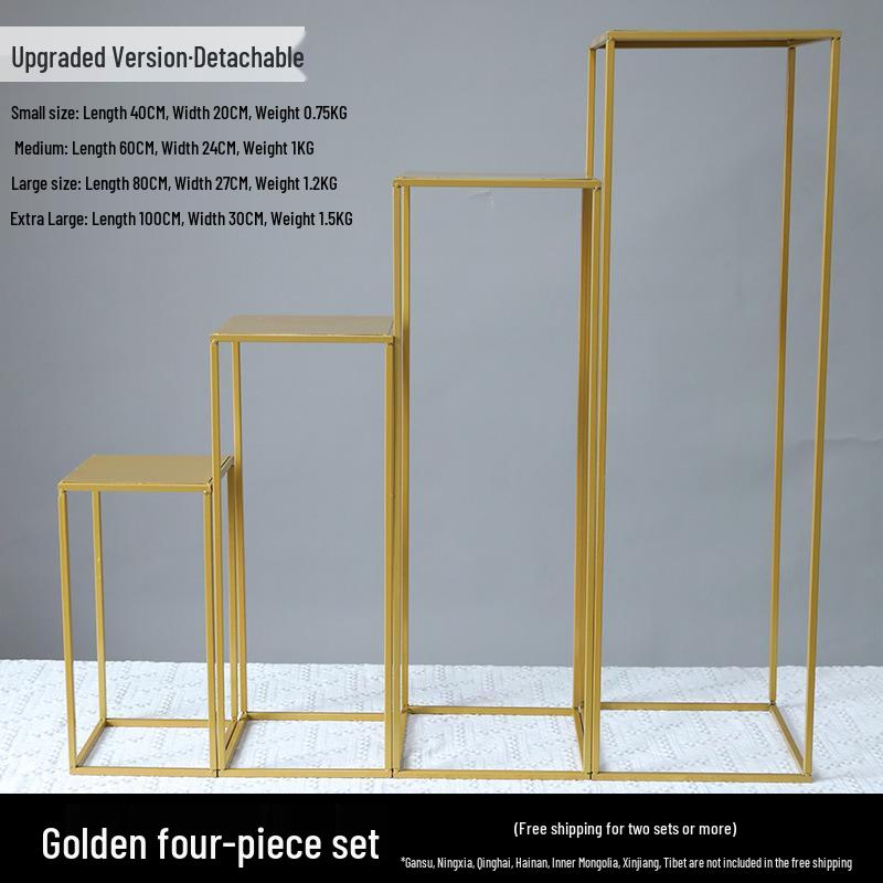 Żelazny Kwiatowy Stojak Kolumnowy do Dekoracji Uliczki Weselnej