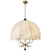 Retro American Wabi-Sabi Chandelier: French Vintage Wood & Fabric Lighting for Bar, Bedroom, or Closet