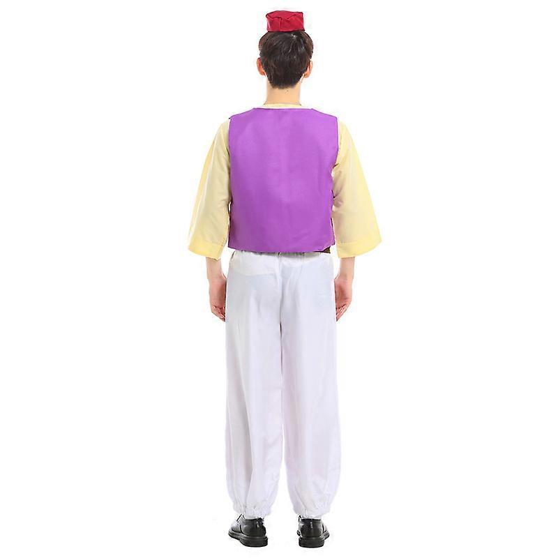 Mens Arabian Prince Costume Aladdin Street Rat Suits