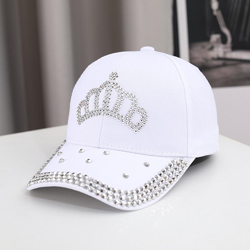 YIRAN Dayang hat Nieuwe Zomer Mode Casual Hete Diamanten Kroon Pet voor Mannen en Vrouwen Buiten Sport Zonneklep Pet Adjustable