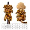 Hooded Dog Winter Coat Cow Pullover for Cold Weather Four-Legged Clothing