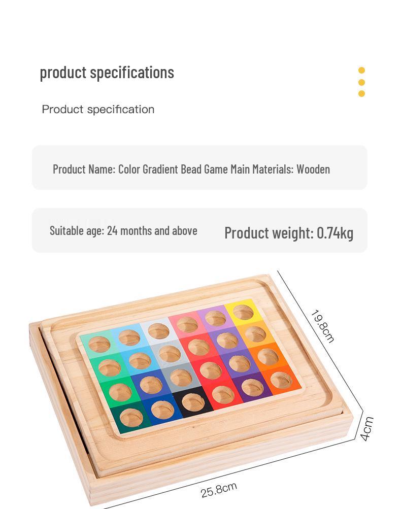 Children's Cognitive Gradient Matching Bead Set: Enhance Hand-Eye Coordination and Parent-Child Interaction!