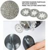 10/30 pcs of 22mm diamond cutting discs with grinding wheel shafts, for cutting plastic wood and metal,for electric rotary tools