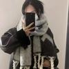 Thickened Grey Cashmere Scarf Women'S Winter Warm Neck Warmer Couple'S Shoulder Shawl Trendy Home Accessories