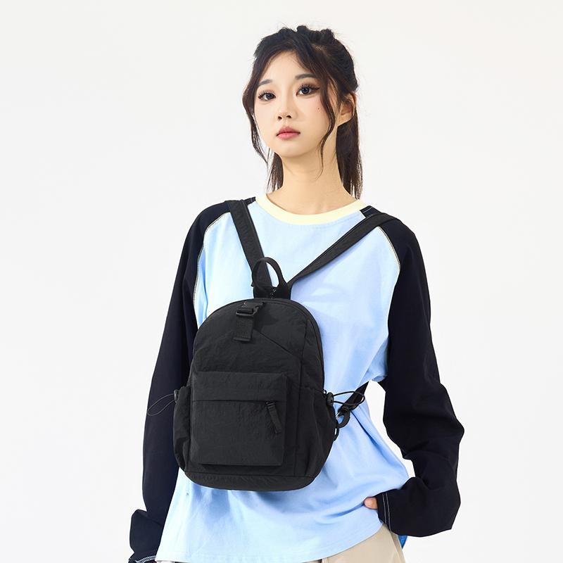 Outdoor Waterproof Nylon Bag Women's Multifunctional Backpack Multi-Layer Large Capacity Chest Bag