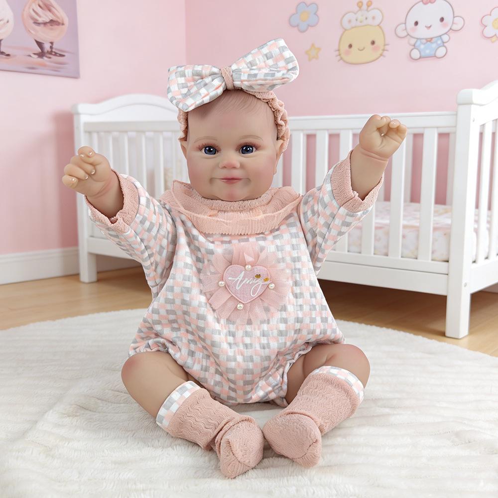 50cm Soft Rubber Lifelike Baby Doll Toy for Comfort and Play Clothes Only (No Doll)