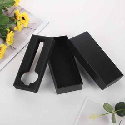 2025 Elegant Black Rectangular Watch Gift Box with Lid