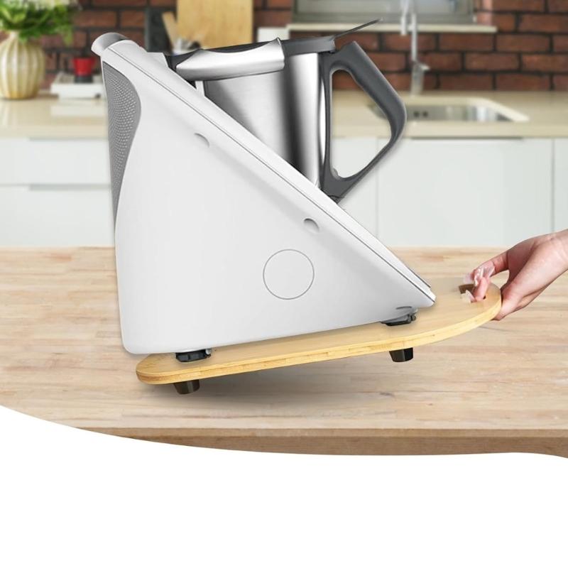 Drewniana Podkładka Pod Spód Baza Maszyny do Gotowania Przesuwna Podkładka do Umieszczania Stojak Mikser Stojący Podkładka Ślizgowa TM5 TM 6 Deska Robota Kuchennego