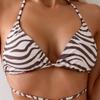Women S Striped Two Piece Bikini Swimsuit Beachwear Outfit