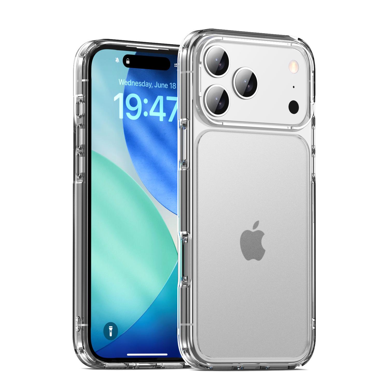 

Сумісний з iPhone 17 Pro, цей витончений матовий прозорий чохол для телефону пропонує просту елегантність та міцний захист. iPhone 17