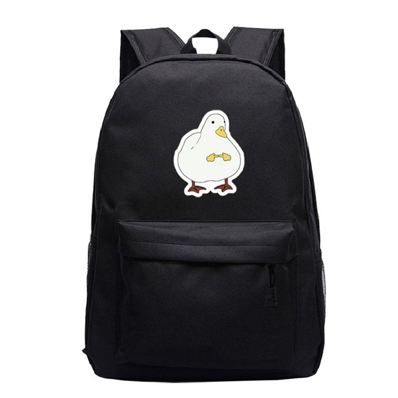 Primary And Secondary School Students Schoolbag Goose Personalized Printing Youth Leisure Simple Backpack Large Capacity
