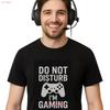 Funny Gamer T Shirt Do Not Disturb Im Gaming For Gamers Streamers Console Or Pc Black Vintage Stylish Casual Graphic
