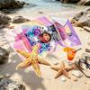 Custom Name Personalized Gabby's Dollhouse Print Beach Towel, for Trip Camping Beach Party Home Decor, Birthday Gift for Family & Friends