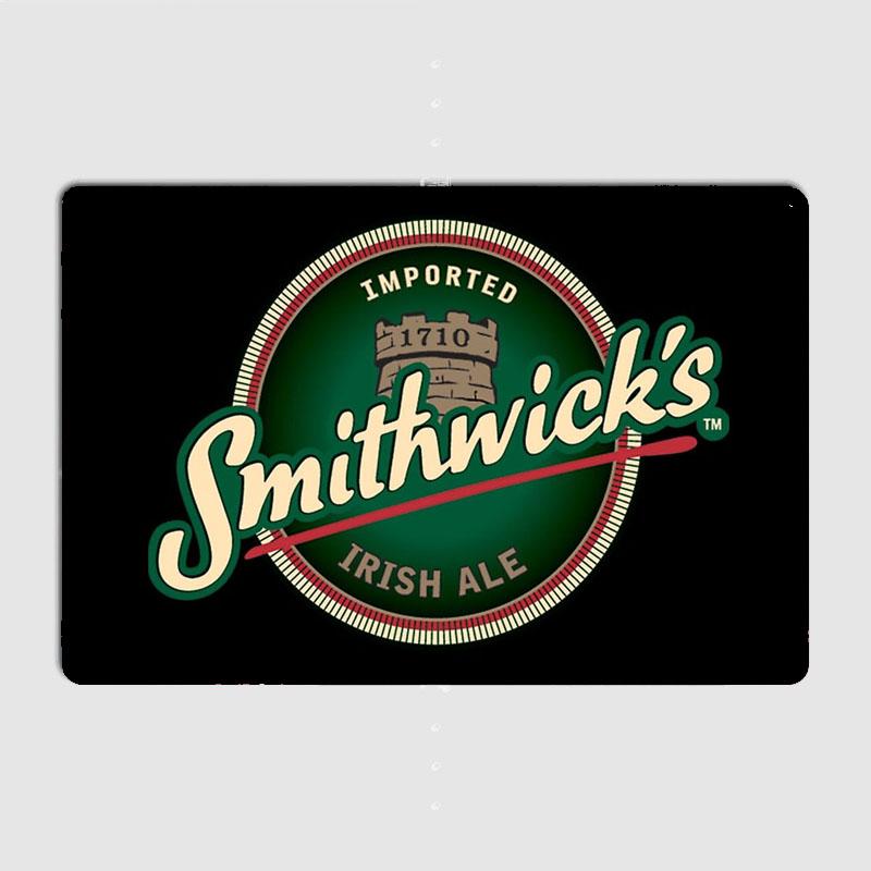 Smithwick Beer Classic Retro Pub Poster Metal Sign Custom Bar Indoor Wall Decoration Room Decor Tin Home Decor