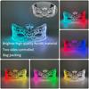 New Acrylic Luminous Glowing Cyberpunk Glasses LED Light Up Halloween Party Glasses Bar Club Props Neon Glasses Supplies