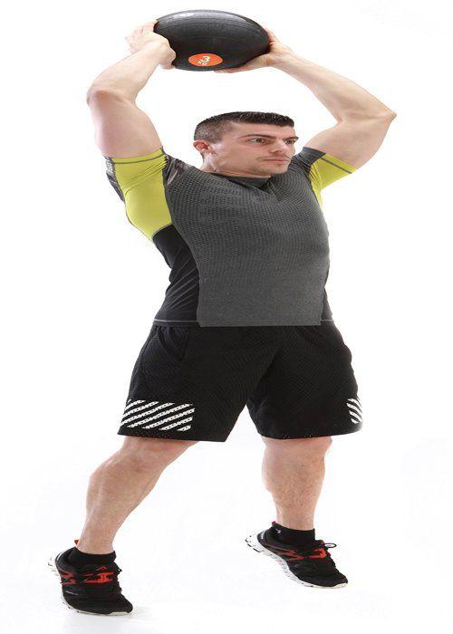 Slam Ball - Sveltus - 0788 Noir - 8 kg - Résistante - Non rebondissante