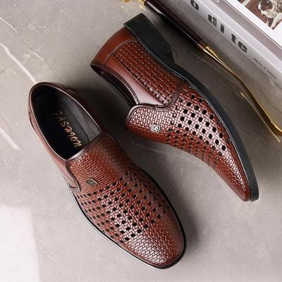 Summer Men's Loafers Breathable Mens Leather Shoes Soft Soles Male Casual Shoes Slip-on Oxford Shoes Business