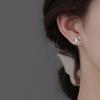 Eternal Heart Love Stud Earrings Women's Simple Small Exquisite Earrings Fashion Temperament Ear Jewelry