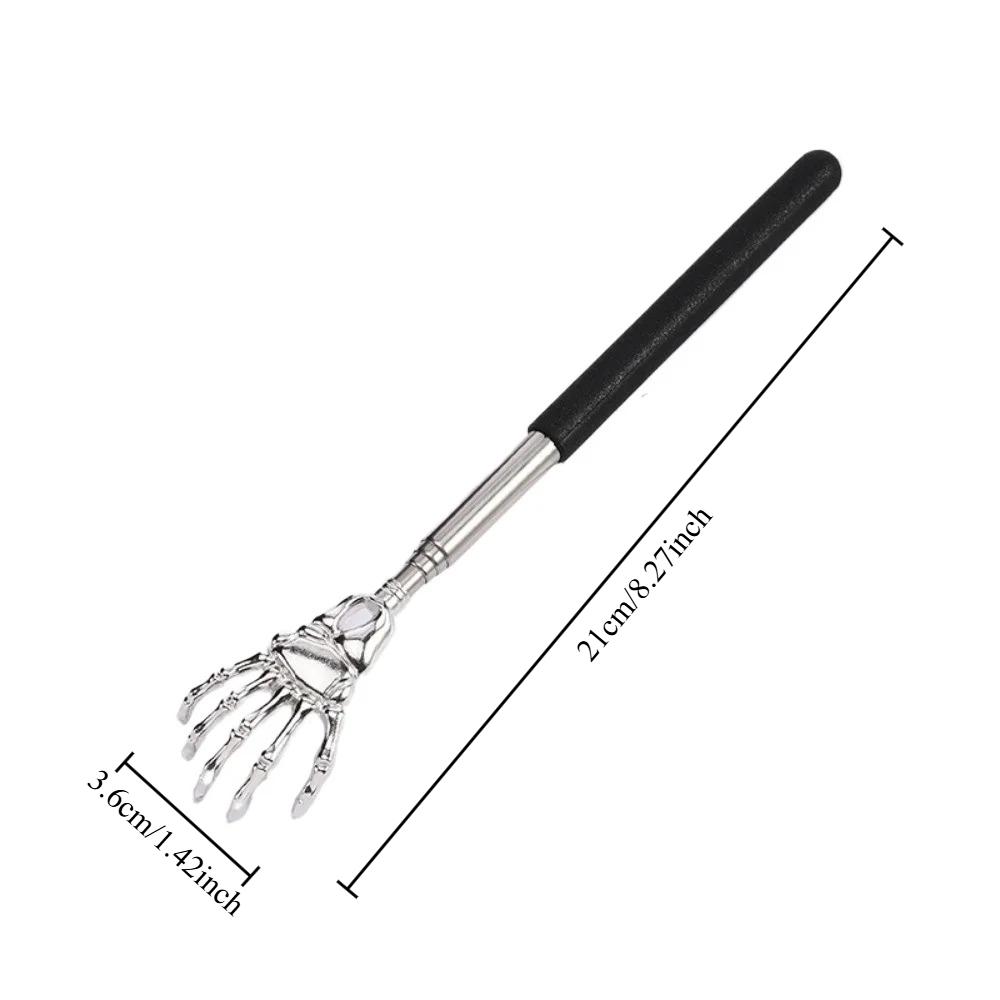1pcs Ghost Hand Stainless Steel Scalable Old Man's Happy Scratcher No Need for People Back Scratcher Itching