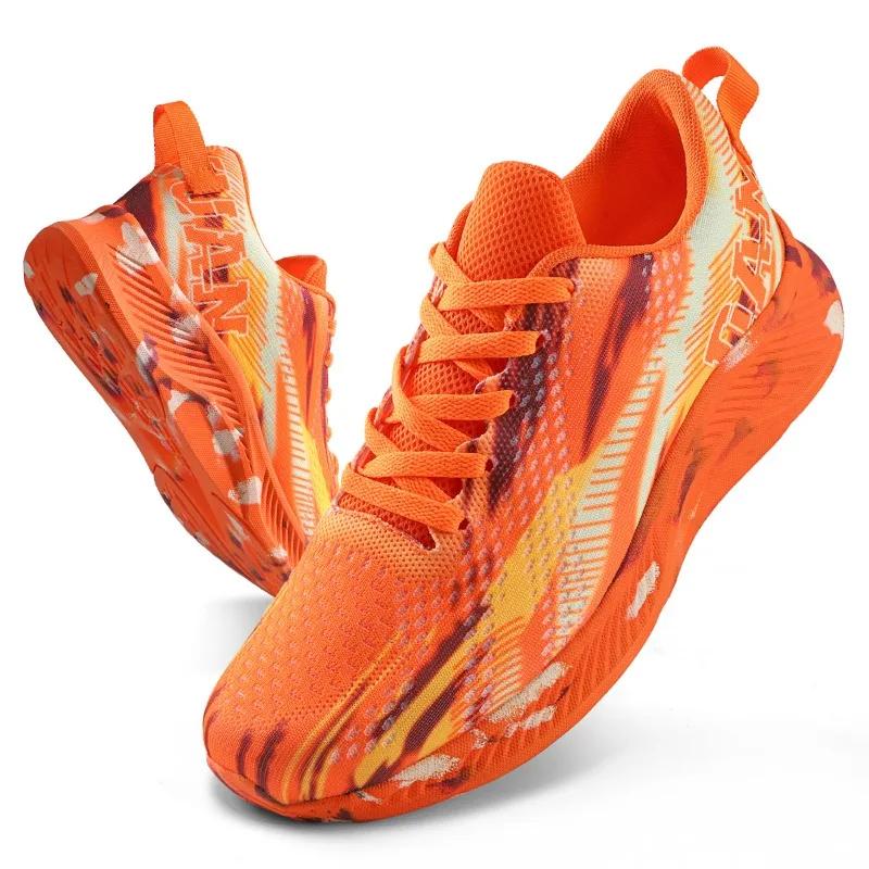 

Кроссовки унисекс Damyuan, легкие женские кроссовки, мужские кроссовки для активного отдыха, мягкая спортивная обувь для ходьбы, тенниса, размер 36-46 46 оранжевый