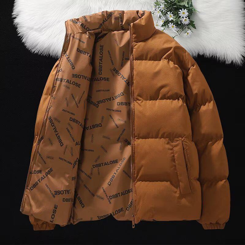 Férfi Kétoldalas Amerikai Stílusú Pehelykabát - High-End Divat, Fiatalos és Stílusos