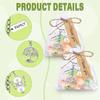 12 Set Tree Charm Key Holdera Hanging Pendant Alloy Texture Trees Keychain Perfect for Jewelry Making and Craft Projects
