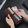 Man's Short Bifold Wallets Multi Card Fashion PU Leather Wallet  Men Classic Wallet with Coin Bag Zipper