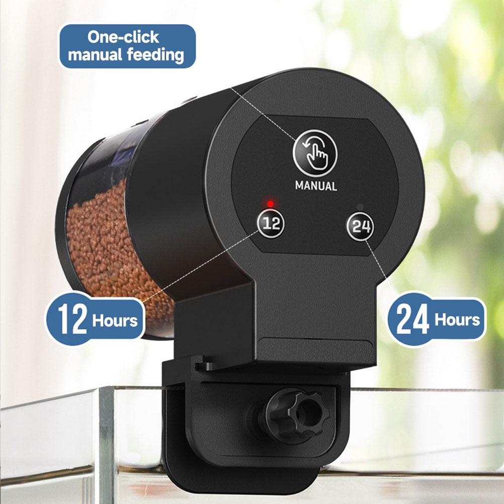 Automatic Fish Feeder Smart Timer Fish Food Dispenser Silent Battery Powered Moisture-proof Precision Smart Aquarium Accessory