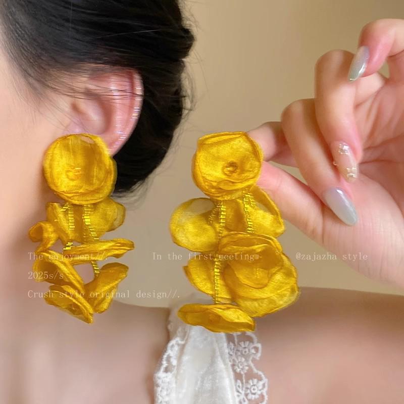 

Летние милые серьги с цветами: Универсальные серьги-гвоздики высокого класса с иглой из серебра 925 пробы