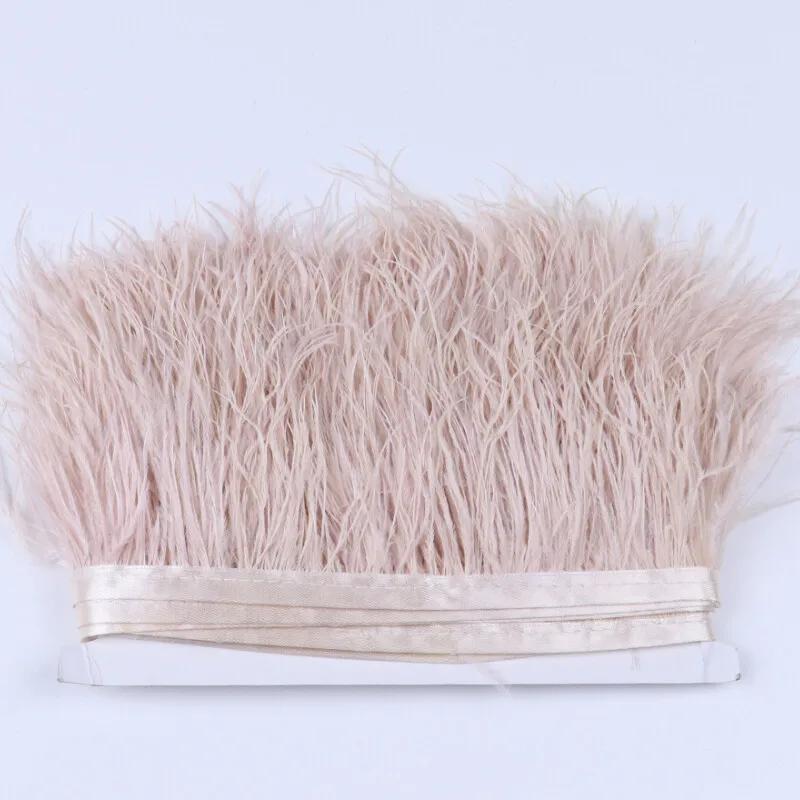 Feather2/5M 6cm Sewing Colored Feather Fringe Tassel Clothes Skirt Decoration Lace Trim Latin Dress Bag Trimmings Fringes DIY Accessory