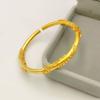 Gold Color Opening Inheritance Sand Gold Bracelet Women's Bridal Wedding Jewelry